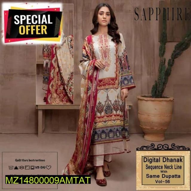3pcs Dhanak suits collection