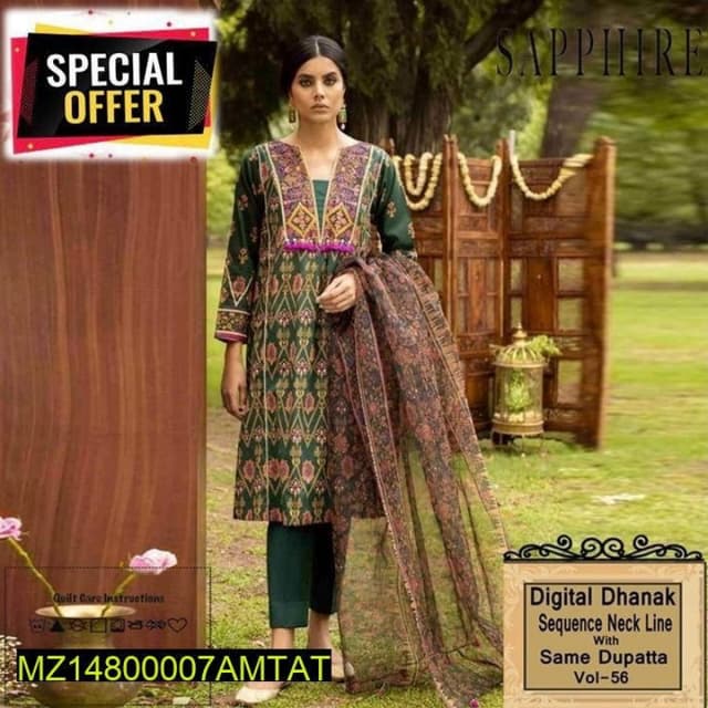 3pcs Dhanak suits collection