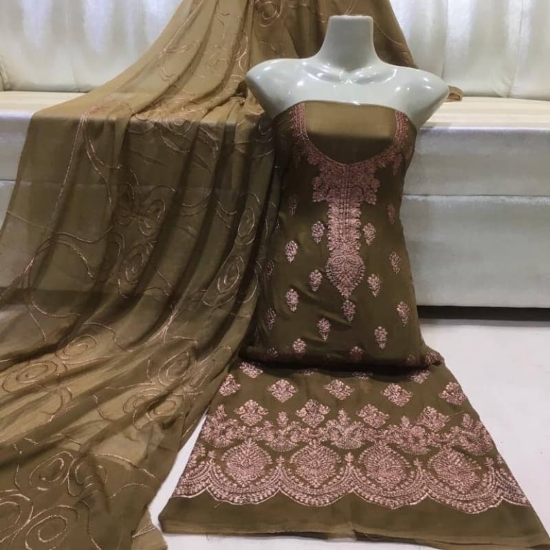 3pcs Chiffon Suits