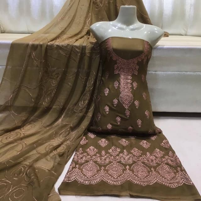 3pcs Chiffon Suits