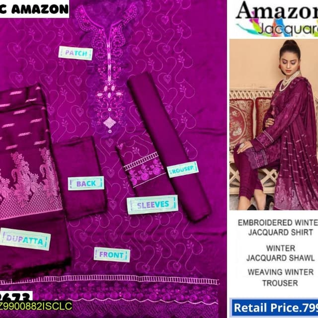 3pcs Unstitched suits collection