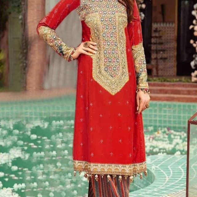 2pcs Linen Embroidered Suits collection