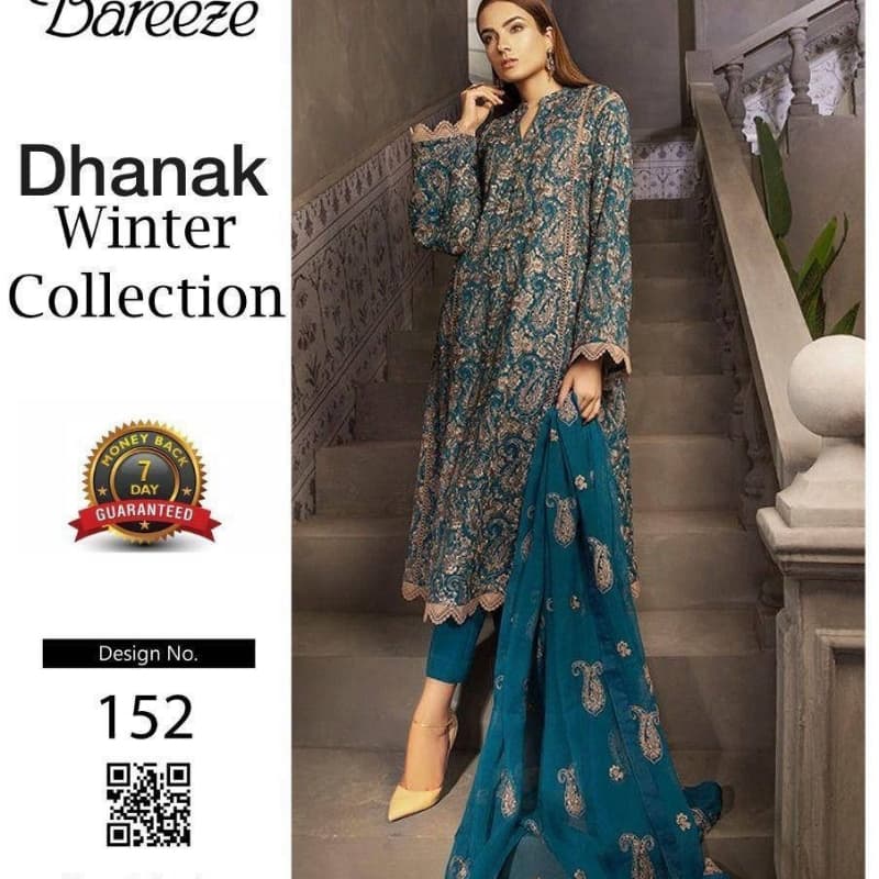 3pcs Dhanak suits collection