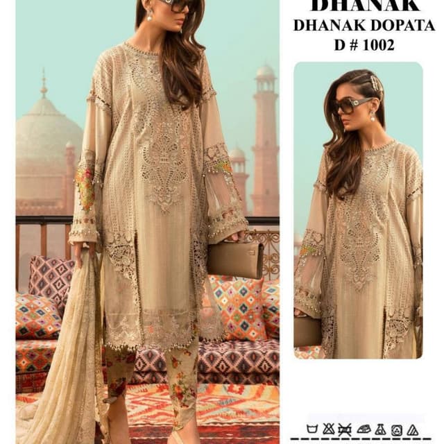 3pcs Dhanak suits collection