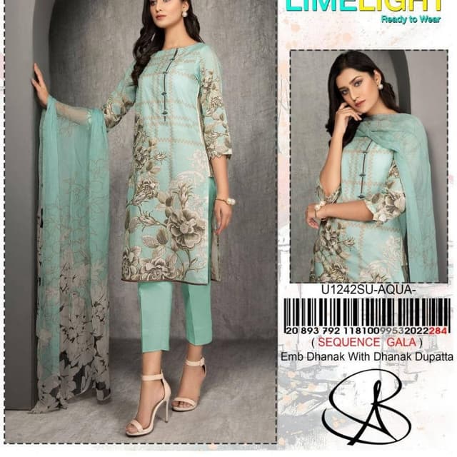 3pcs printed embroidered Suits