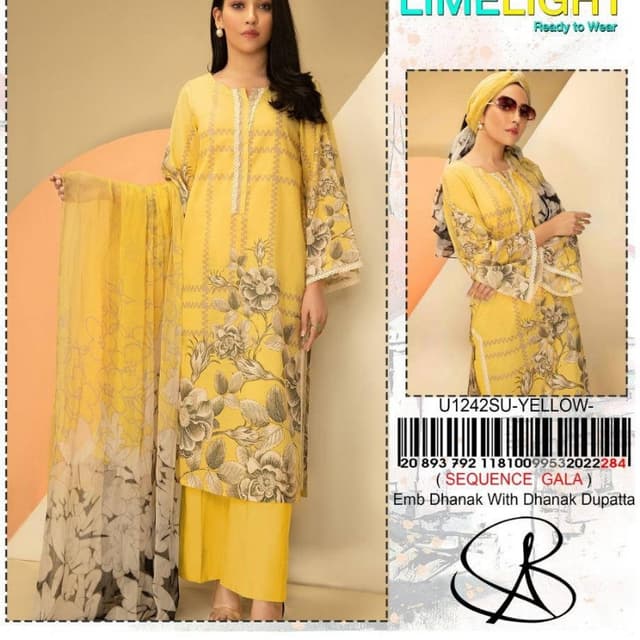 3pcs printed embroidered Suits