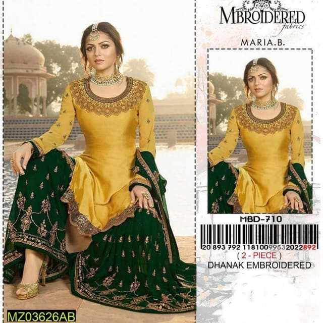 2pcs Dhanak suits collection