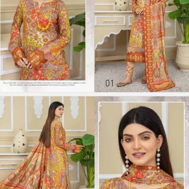 3pcs Original Printed Suits