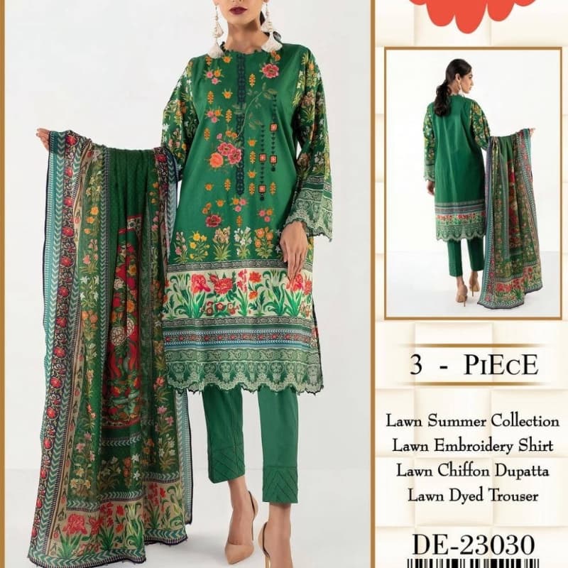 3pcs lawn suits